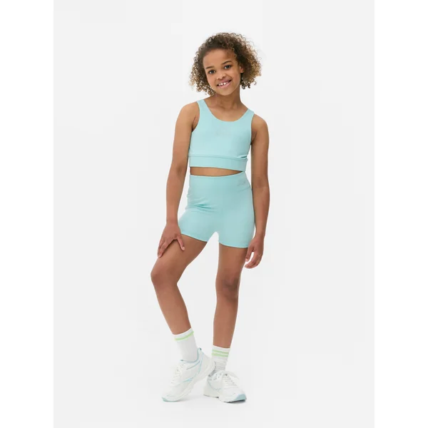 Kappa x Primark Twist Cutout Sports Top - Aqua