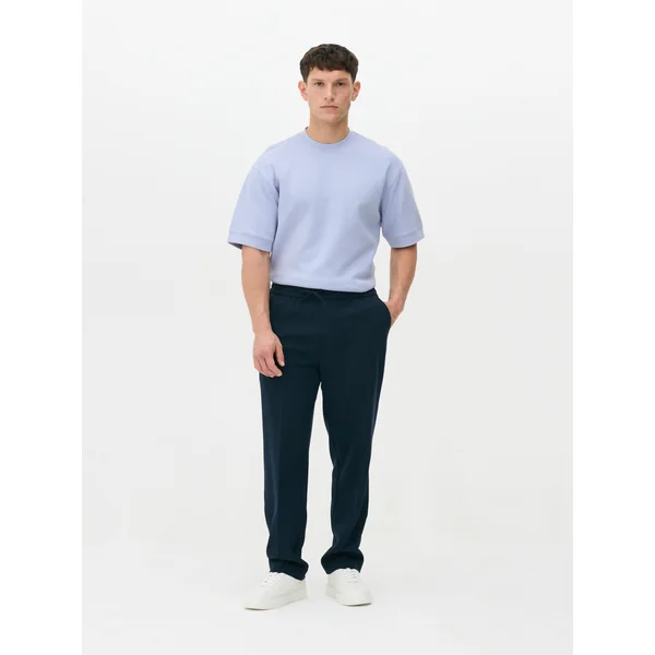 Kem Cuffed Sleeve T-Shirt - Light Blue