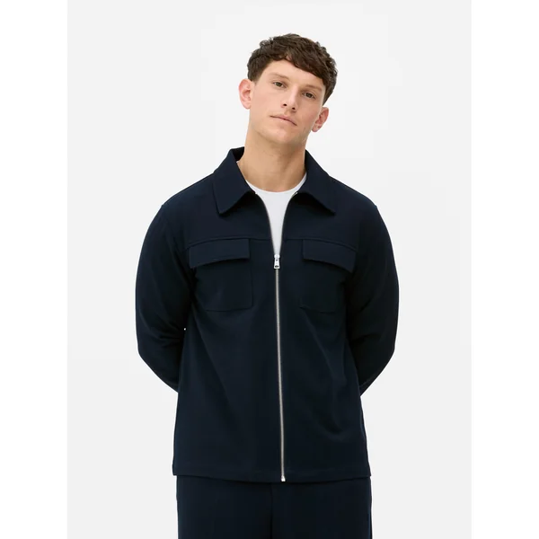 Kem Jersey Knit Jacket - Navy