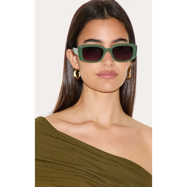 Khaki Square Sunglasses