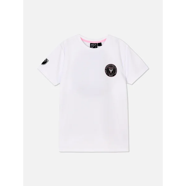 Kids' Inter Miami CF Logo T-Shirt - White