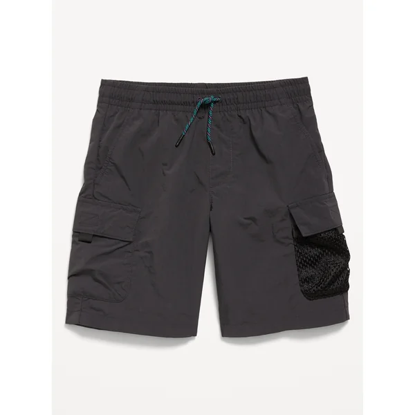 Knee Length Cargo Ripstop Shorts for Boys - Panther