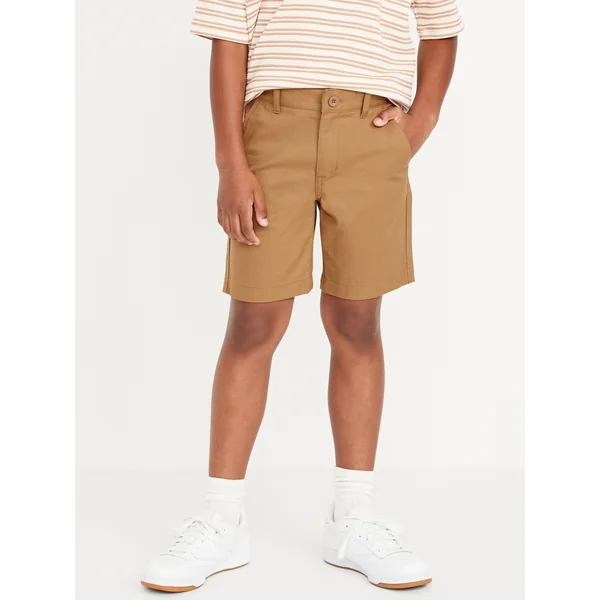 Knee Length Twill Shorts for Boys - Bandolier Brown