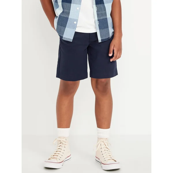 Knee Length Twill Shorts for Boys - In the Navy