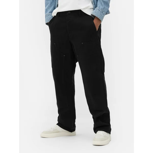 Knee Panel Jeans - Black