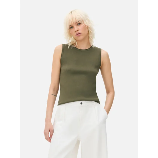 Knit Tank - Olive