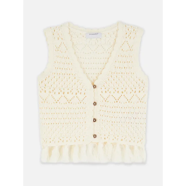 Knit Vest - Ivory