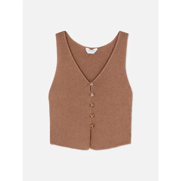 Knit Vest - Natural