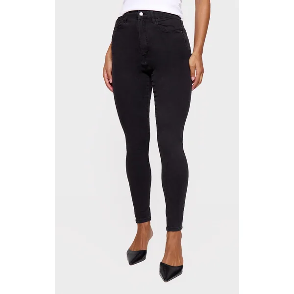 L30 Washed Black 5 Pocket Skinny Jeans