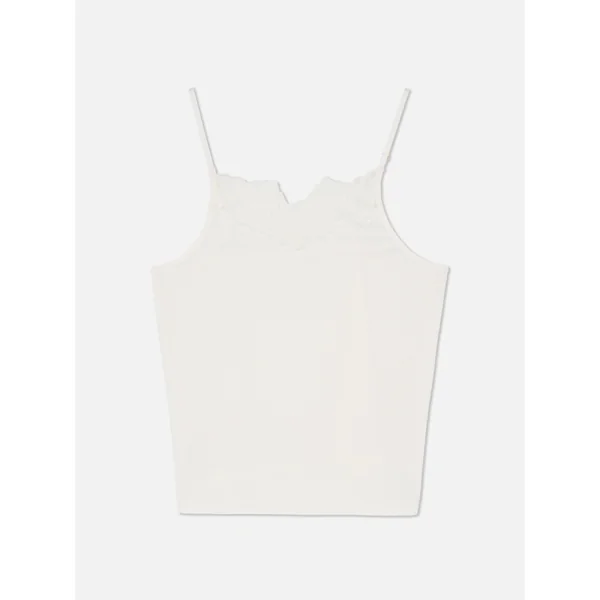 Lace Cami Pajama Top - Ivory