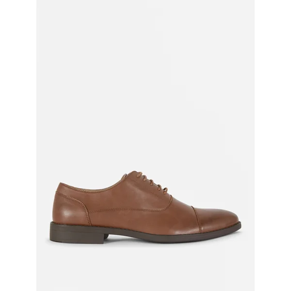 Lace Up Formal Loafers - Tan
