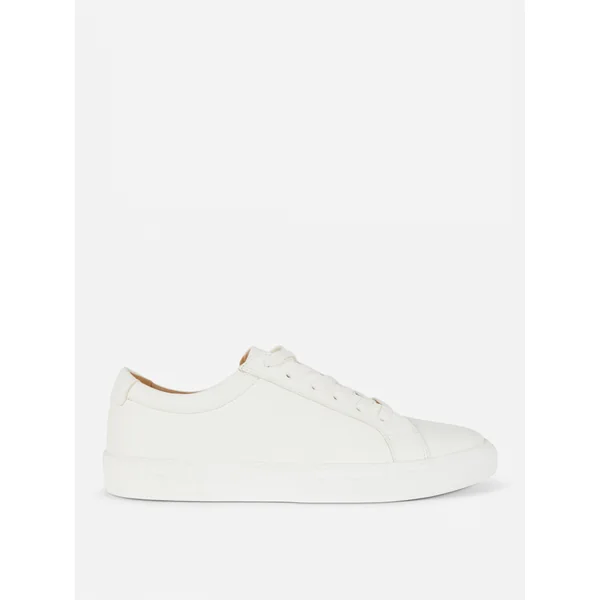 Lace-Up Low Tops - White