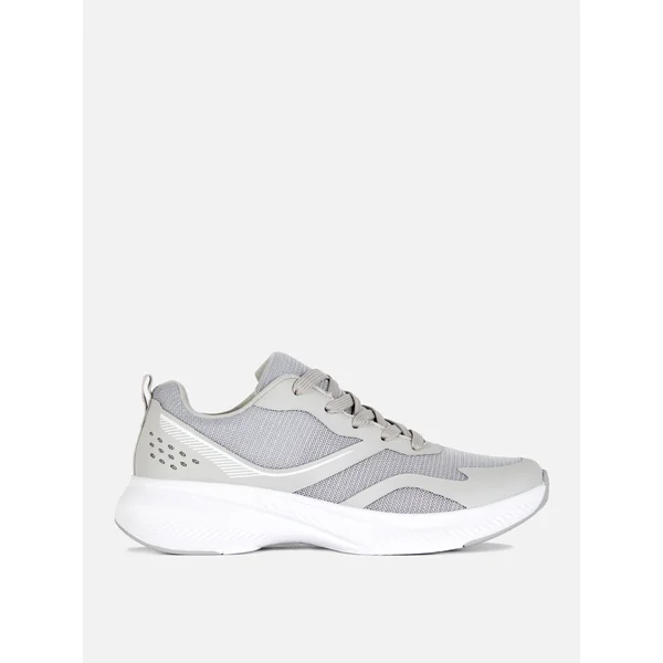 Lace-Up Sports Sneakers - Gray