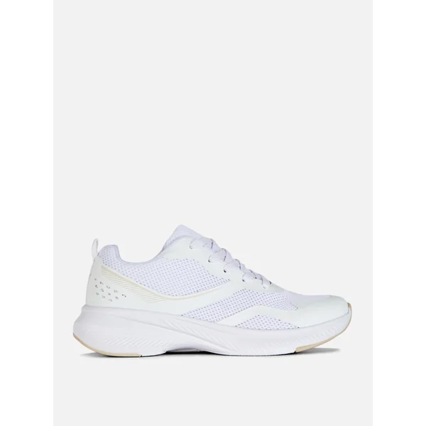 Lace-Up Sports Sneakers - White