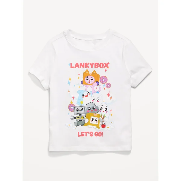 LankyBox™ Unisex Graphic T-Shirt for Toddler - Calla Lily White