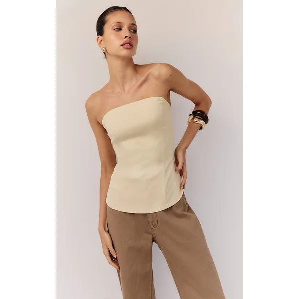 Lemon Peplum Bandeau