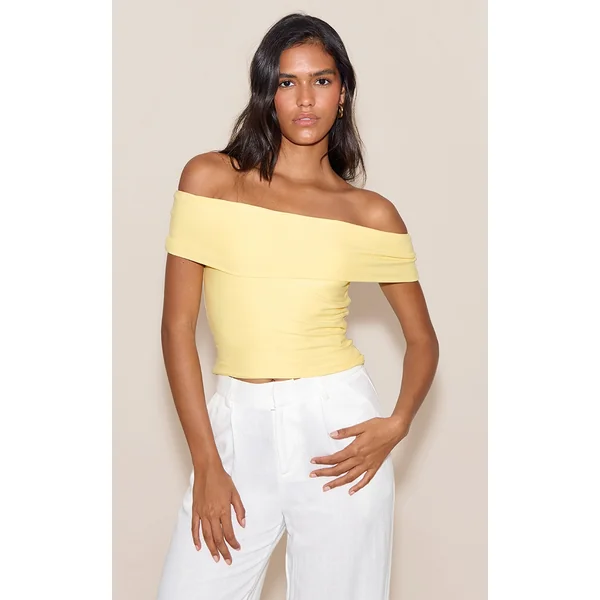 Lemon Soft Touch Bardot Long Top