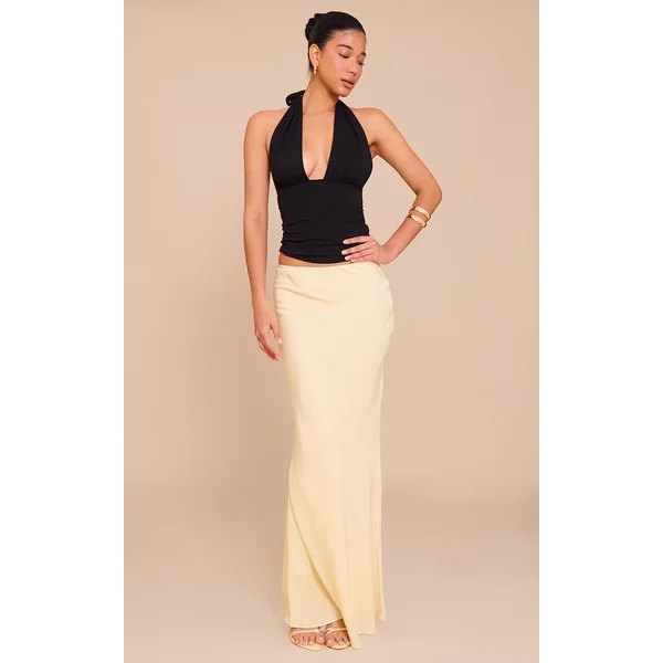 Lemon Tencel Maxi Skirt