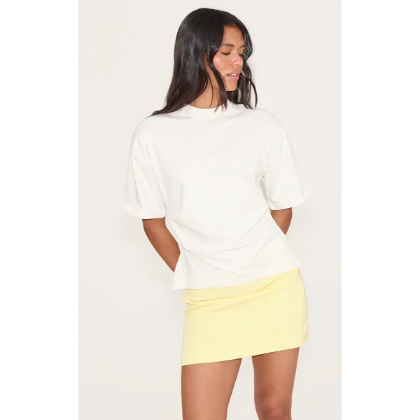 Lemon Woven A Line Mini Skirt