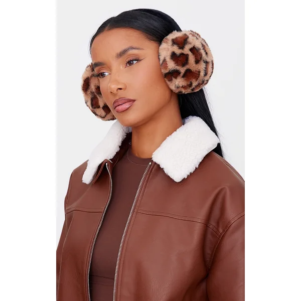 Leopard Faux Fur Ear Muffs