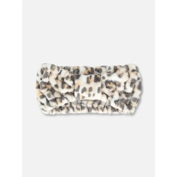 Leopard Knotted Headband - Brown