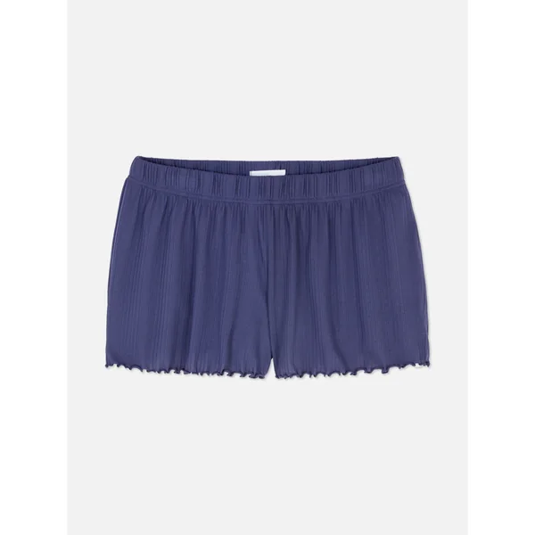 Lettuce Edge Jersey Pajama Shorts - Navy