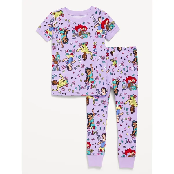 Licensed Graphic Snug-Fit Pajama Set for Toddler & Baby - Disney Princess
