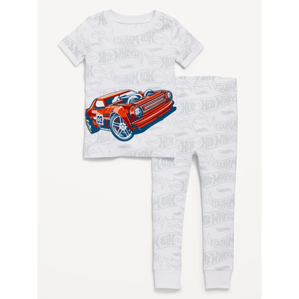 Licensed Graphic Snug-Fit Pajama Set for Toddler & Baby - Hot Wheels