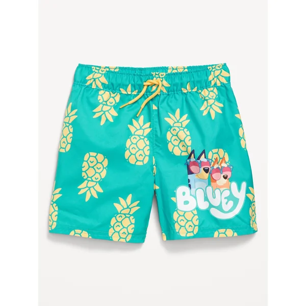 Licensed Graphic Swim Trunks for Toddler Boys - Pineapples