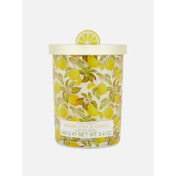 Lidded Scented Candle - Yellow