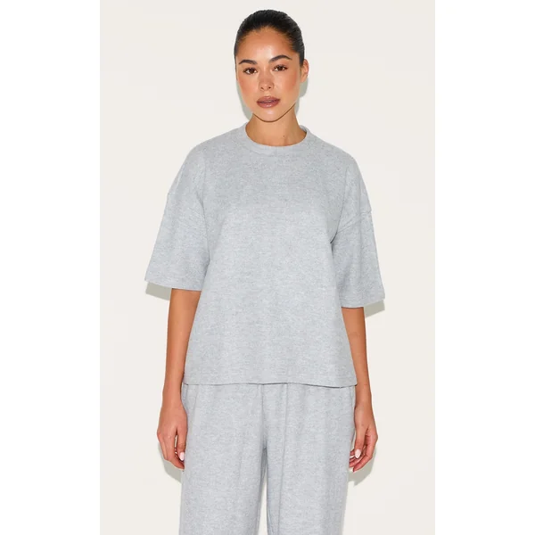 Light Grey Soft Touch Boxy T-shirt