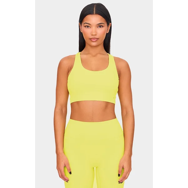 Lime Ultimate Sculpt Double Layer Padded Sports Bra
