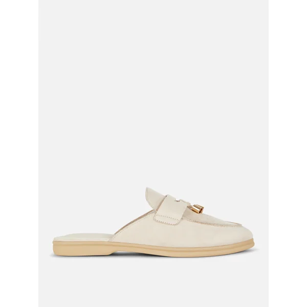 Loafer Mules - Ivory