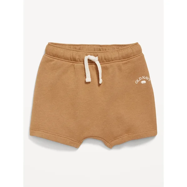 Logo-Graphic Fleece Shorts for Baby - Acacia
