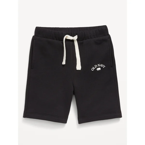 Logo-Graphic Jogger Shorts for Toddler Boys - Black Jack