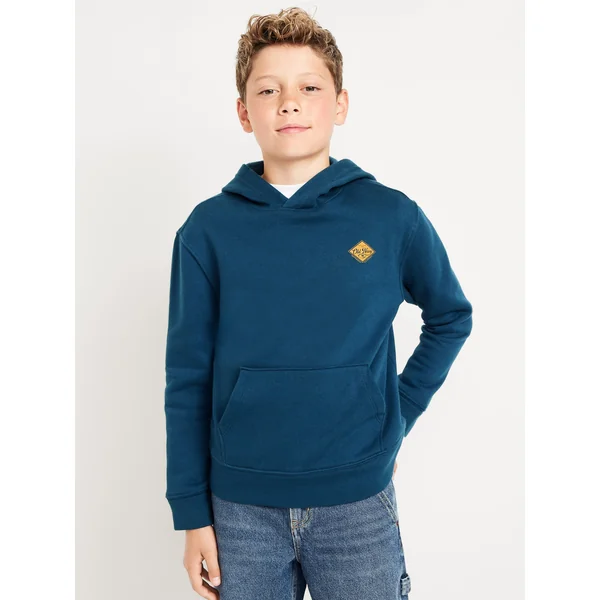 Logo-Graphic Pullover Hoodie for Boys - Tidewater