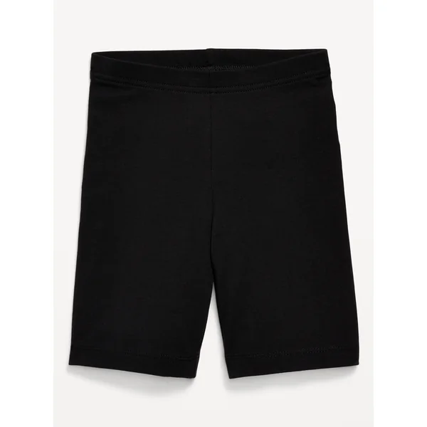 Long Jersey Biker Shorts for Girls - Black Jack
