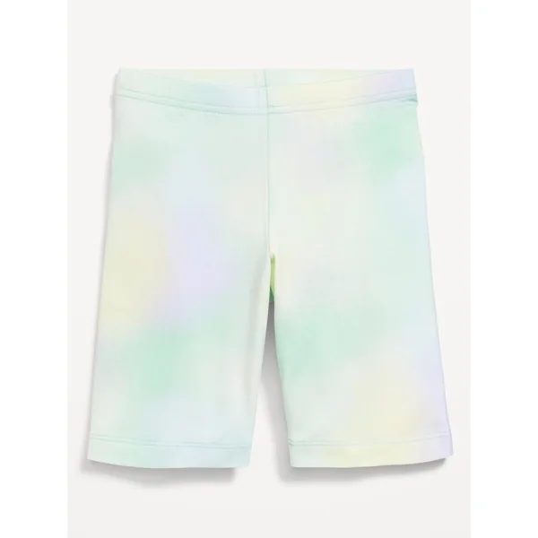 Long Jersey Biker Shorts for Girls - Cool Tie Dye