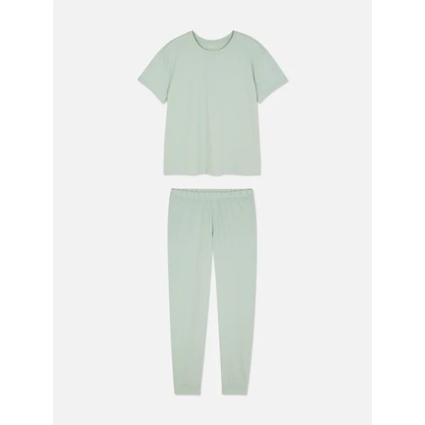 Long Jersey Pajamas - Green