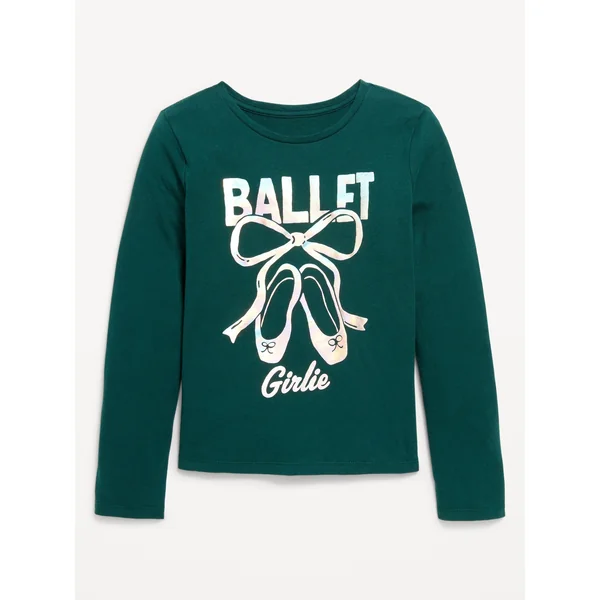 Long-Sleeve Graphic T-Shirt for Girls - Emerald Isle