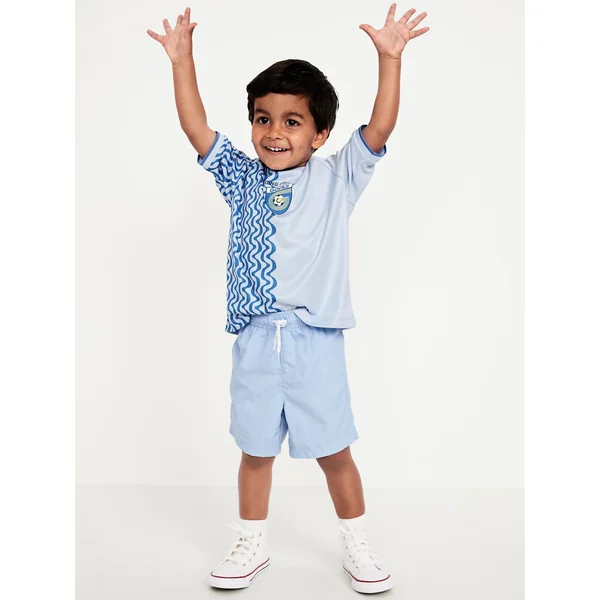 Loose Shorts for Toddler Boys - Cashmere Blue