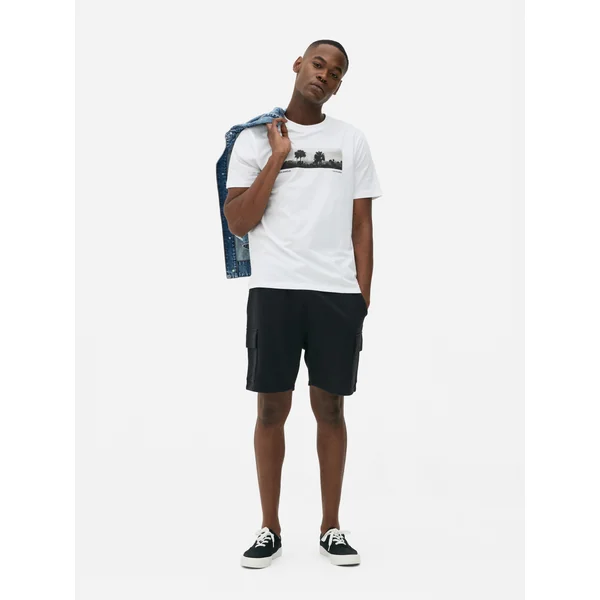 Los Angeles Palm Tree Graphic T-Shirt - White