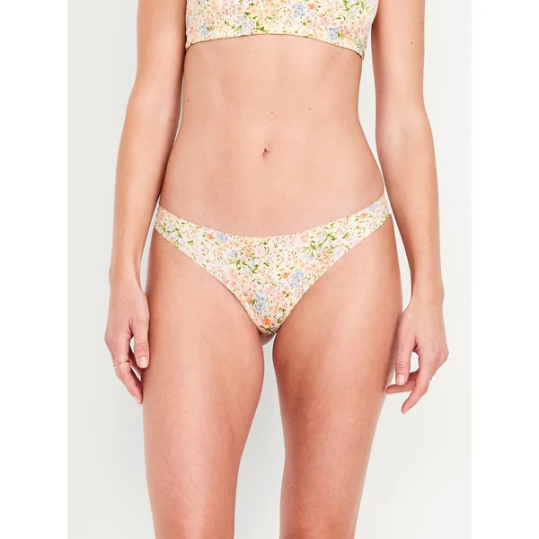 Low-Rise No-Show Thong - Ditsy Floral