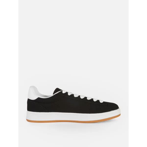 Low-Top Skate Sneakers - Black