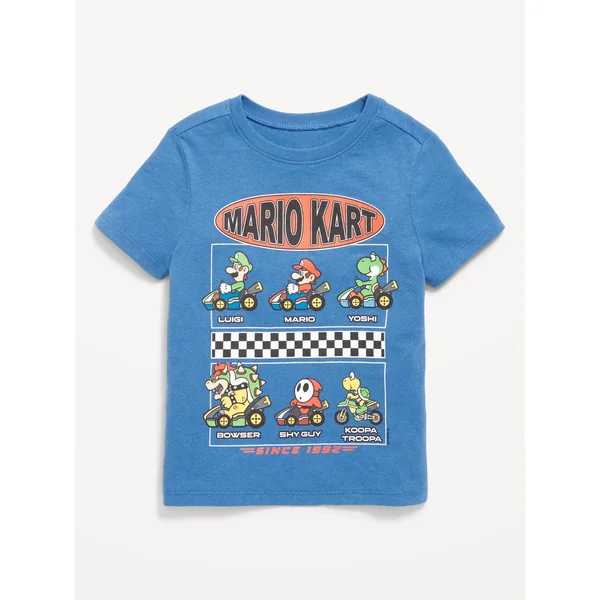Mario Kart™ Unisex Graphic T-Shirt for Toddler - Blue