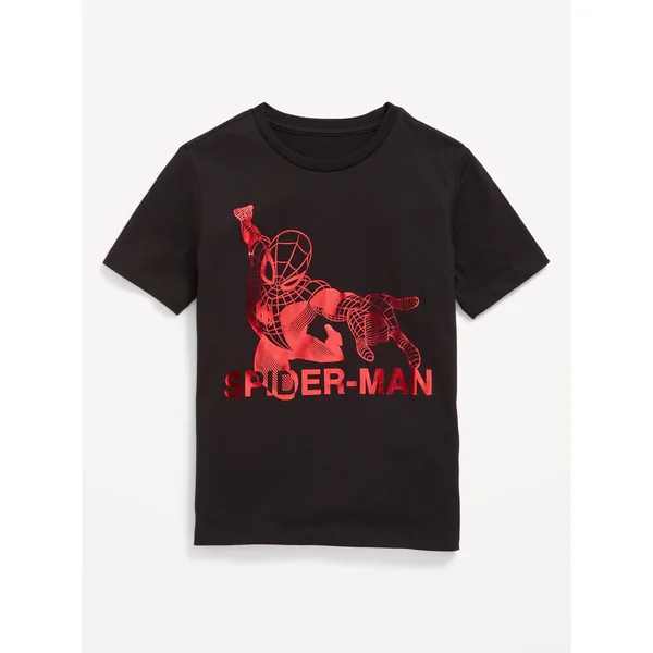 Marvel™ Spider-Man Gender-Neutral Graphic T-Shirt for Kids - BLACK JACK
