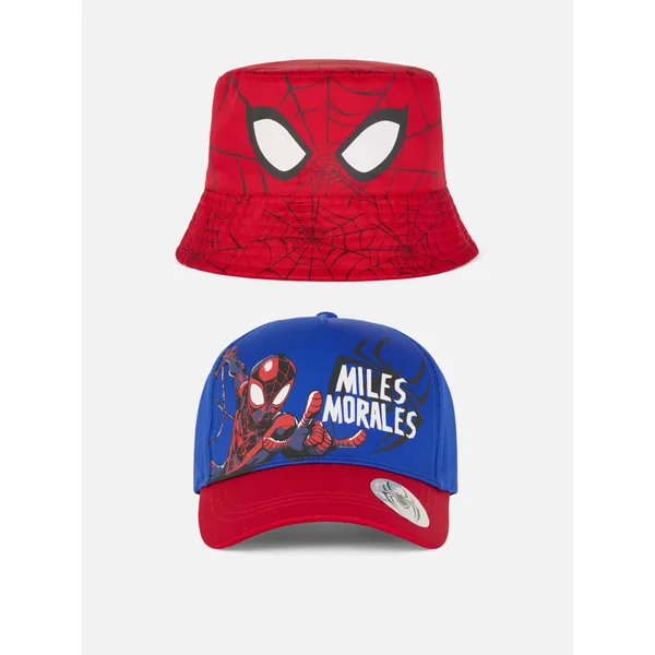 Marvel Spider-Man Miles Morales Baseball Cap and Bucket Hat - Red