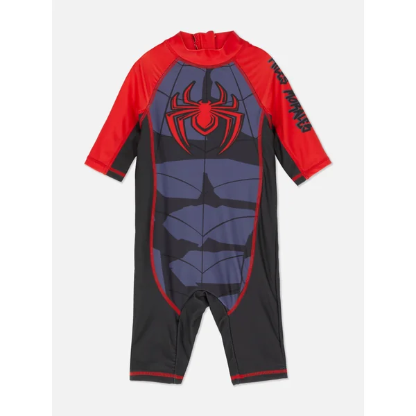 Marvel Spider-Man Miles Morales Swimsuit - Black