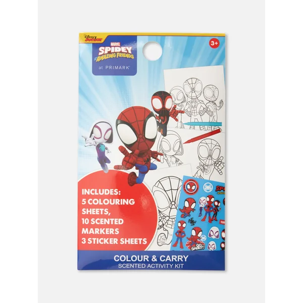 MARVEL Spider-Man Scented Coloring Set - Red