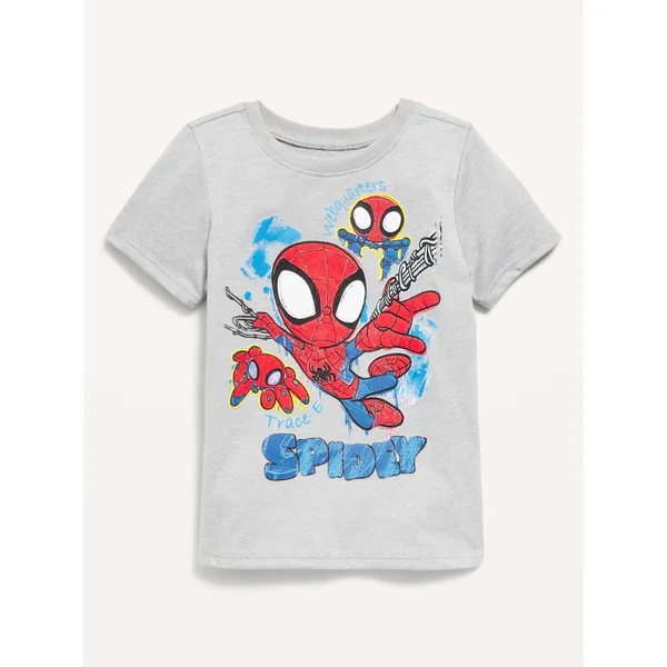 Marvel™ Spider-Man Unisex Graphic T-Shirt for Toddler - Light Gray Heather
